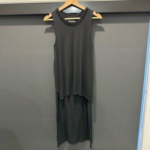 RELIGION BLACK TOP WITH BEADED NECKLINE